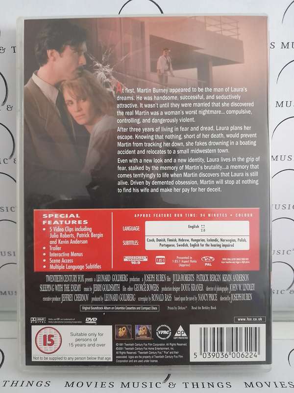 Sleeping with the Enemy - Julia Roberts (DVD)