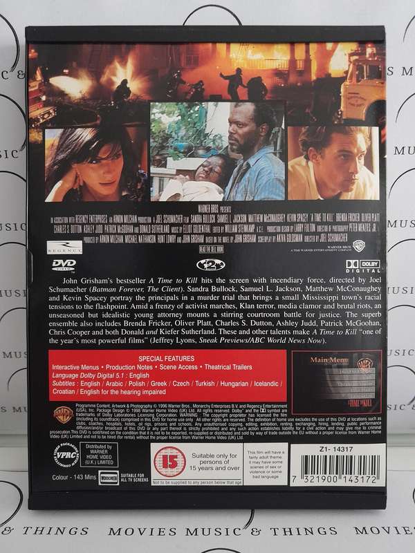 A Time to Kill - Sandra Bullock (DVD)