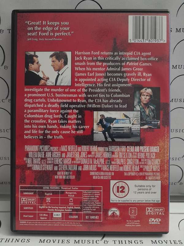 Clear and present danger - Harrison Ford (DVD) Widescreen Collection