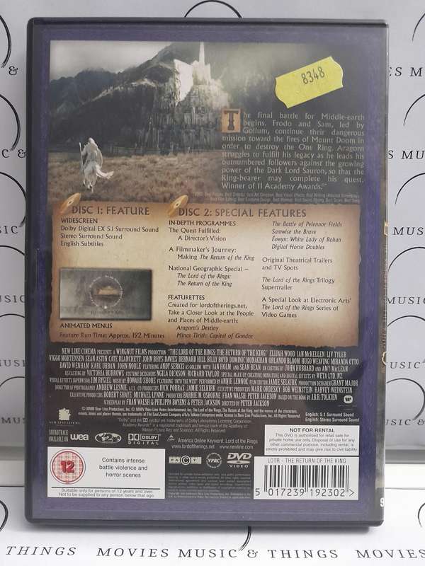 The Lord of the Rings - The Return of the King (Double DVD)