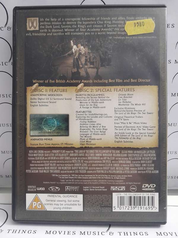 The Lord of the Rings - The fellowship of the ring (Double DVD)