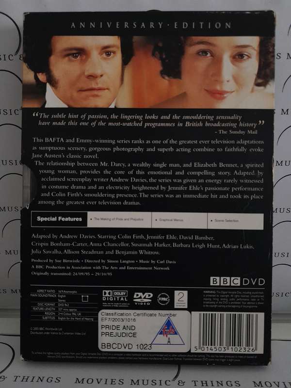 Pride and Prejudice - Anniversary Edition - Colin Firth (2 DVD Set) BBC Series
