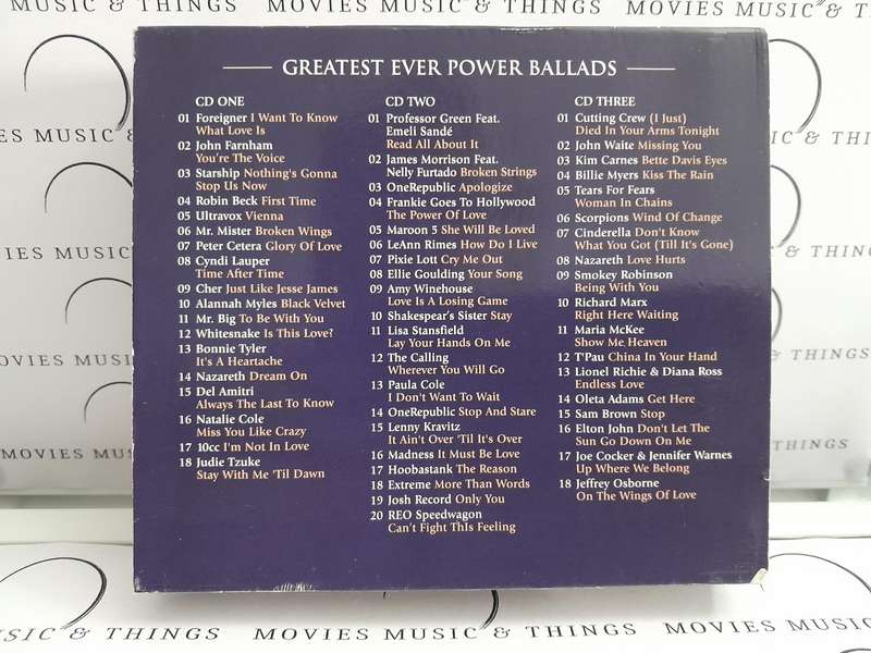 Greatest Ever! Power Ballads - The Definitive Collection (3CD Box Set)
