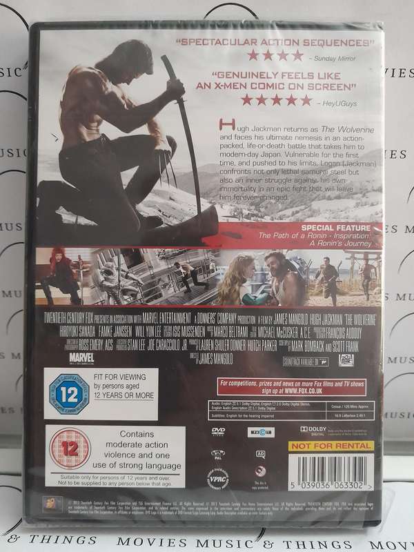 The Wolverine - Hugh Jackman (DVD) New