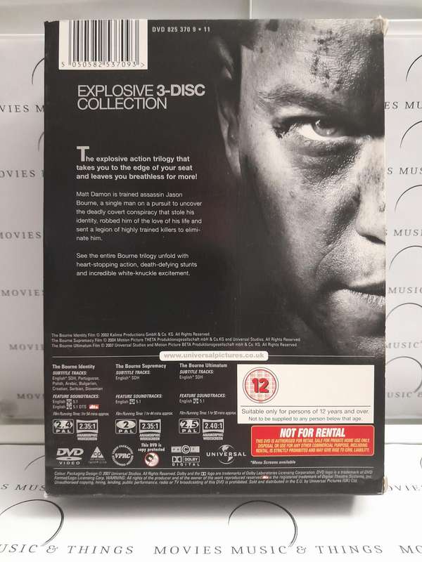 The Ultimate Bourne Collection - Matt Damon (3xDVD Box Set)