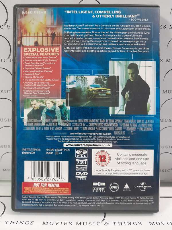 The Ultimate Bourne Collection - Matt Damon (3xDVD Box Set)