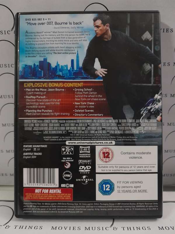 The Ultimate Bourne Collection - Matt Damon (3xDVD Box Set)