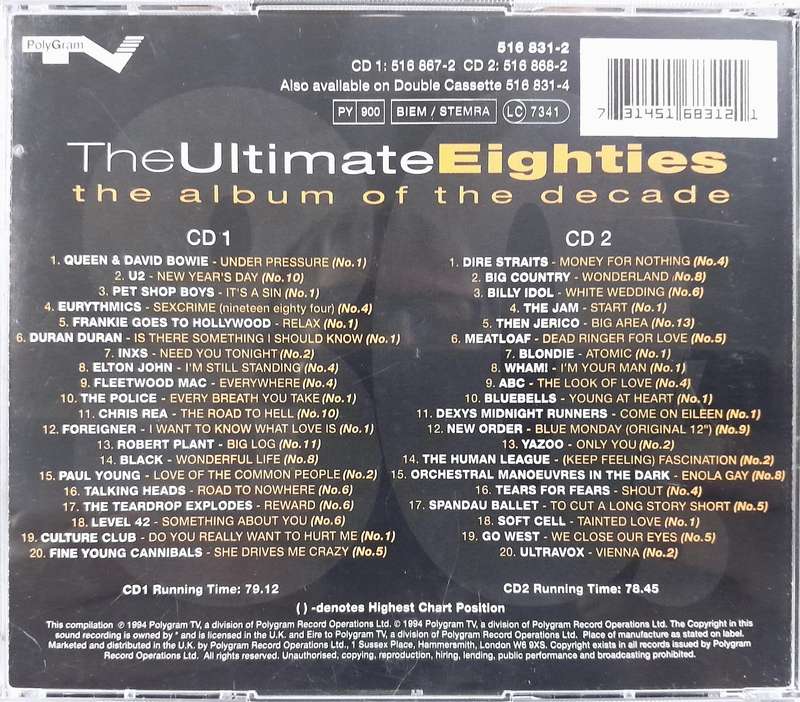 The Ultimate Eighties (2xCD)