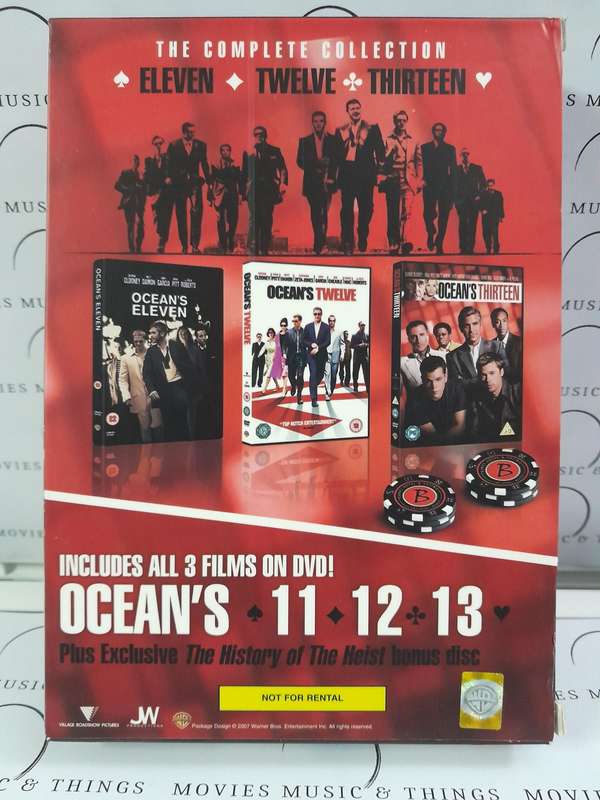 Ocean's Eleven Twelve & Thirteen - The complete collection (3 Film DVD)
