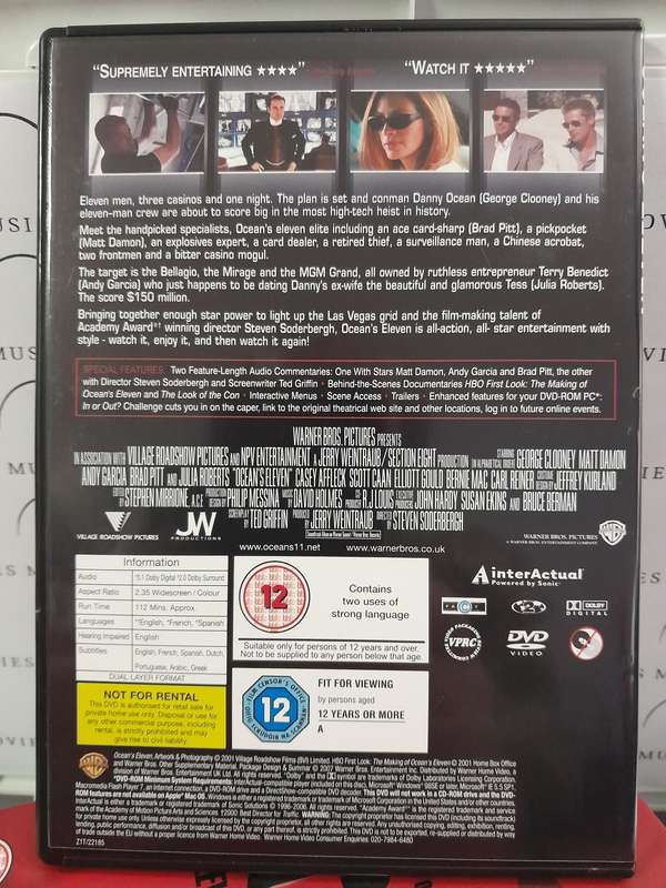 Ocean's Eleven Twelve & Thirteen - The complete collection (3 Film DVD)