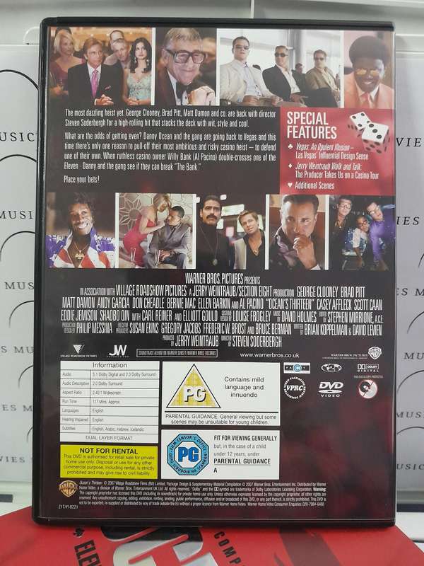 Ocean's Eleven Twelve & Thirteen - The complete collection (3 Film DVD)