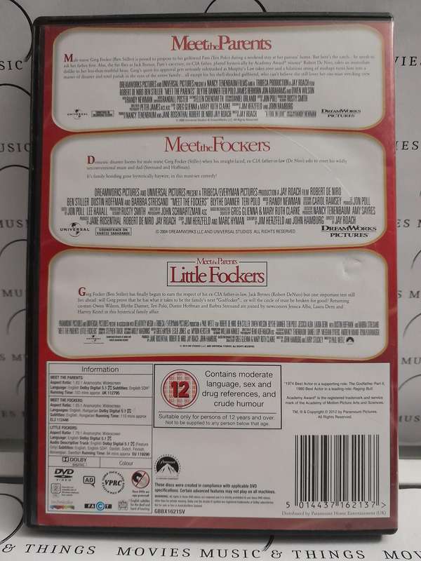 Triple Movie Collection - Meet the Parents - Meet the Fockers - Little Fockers - Ben Stiller (DVD)