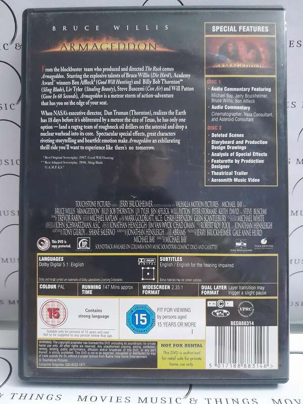 Armageddon - 2 Disc Collector's Edition - Bruce Willis (DVD)