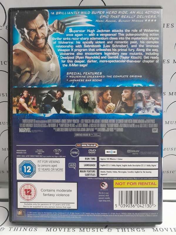 X-Men Origins - Wolverine - Hugh Jackman (DVD)