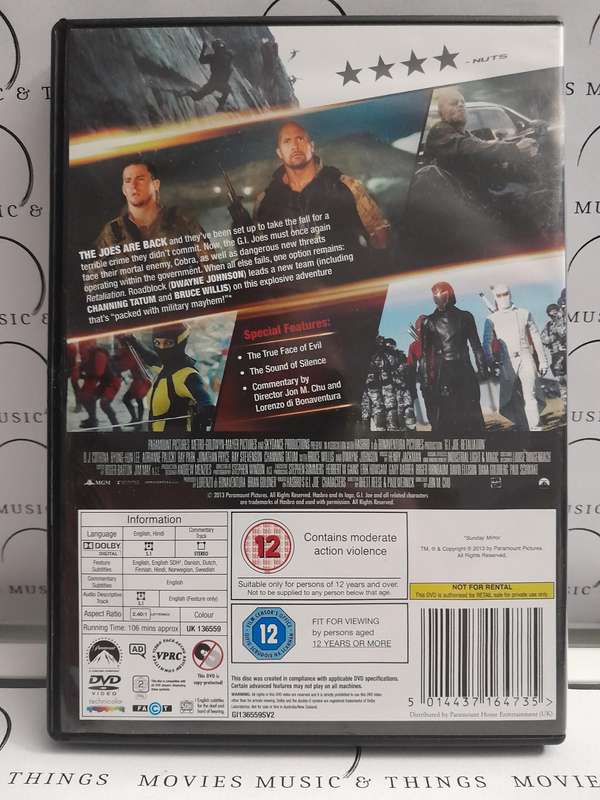 GI Joe Retaliation - Dwayne Johnson (DVD)