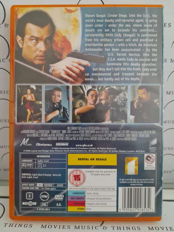 Submerged - Steven Seagal (DVD)
