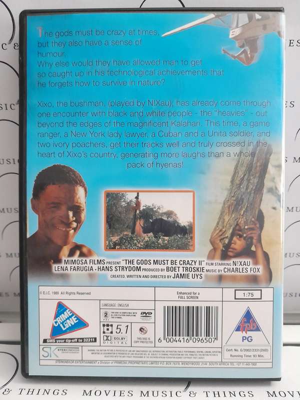 The Gods must be Crazy 2 - 21st Anniversary - Nixau & Hans Strydom, a Film by Jamie Uys (DVD)