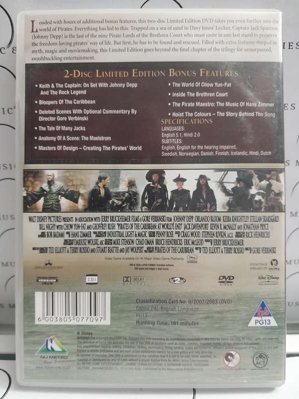 Pirates of the Caribbean At world's End - Johnny Depp - 2-Disc Limited Edition (DVD)