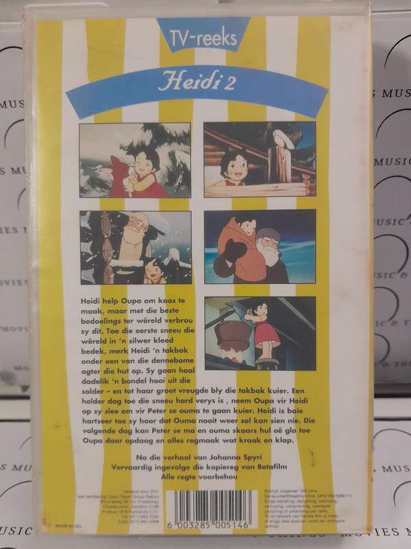 Heidi - Afrikaanse TV-Reeks (3xVHS)