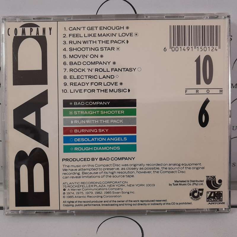 Bad Company - 10 from 6 (CD)