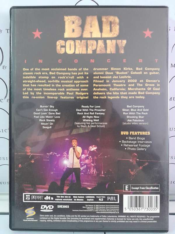 Bad Company - In concert (DVD)