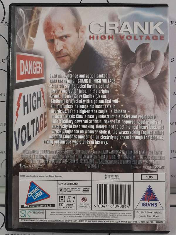 Cranck - Jason Statham (DVD)