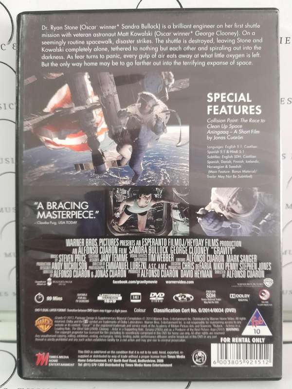 Gravity - Sandra Bullock (DVD)