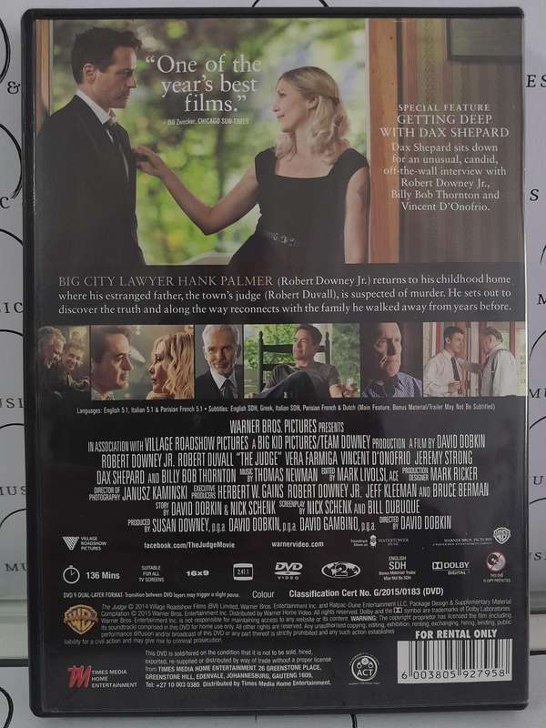 The Judge - Robert Downey Jr. (DVD)