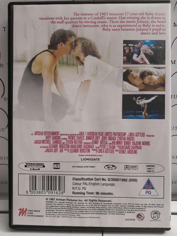 Dirty Dancing - Patrick Swayze (DVD)