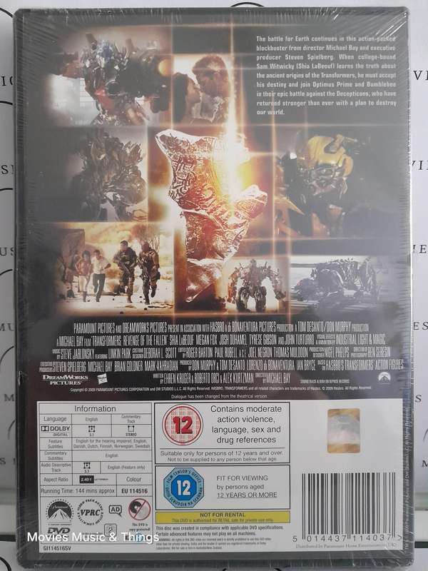 Transformers - Revenge of the fallen (DVD) New
