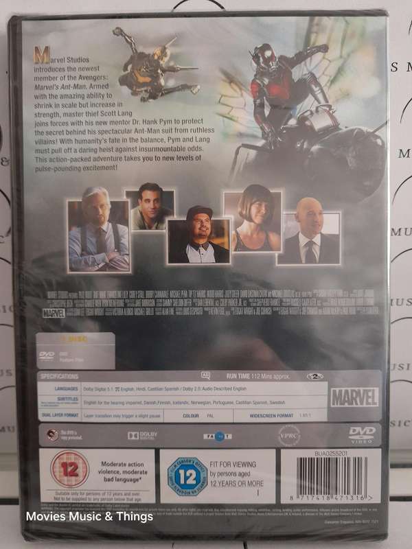 Ant-Man Paul Rudd (DVD) New