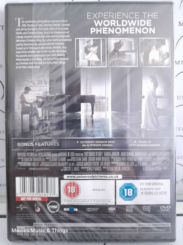 Fifty Shades of Grey - Unseen Edition (DVD) New
