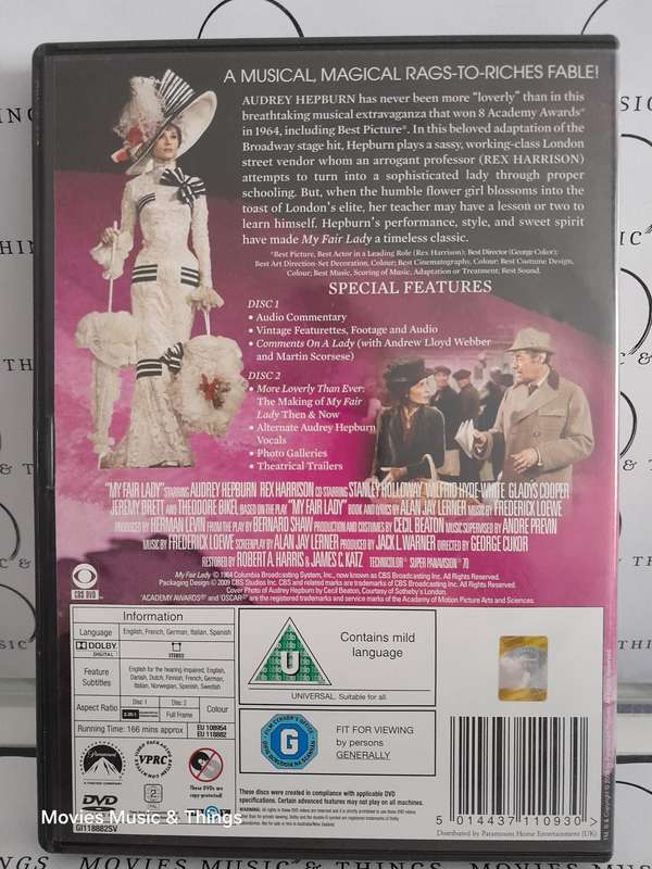 My Fair Lady - Audrey Hepburn & Rex Harrison (2xDVD)