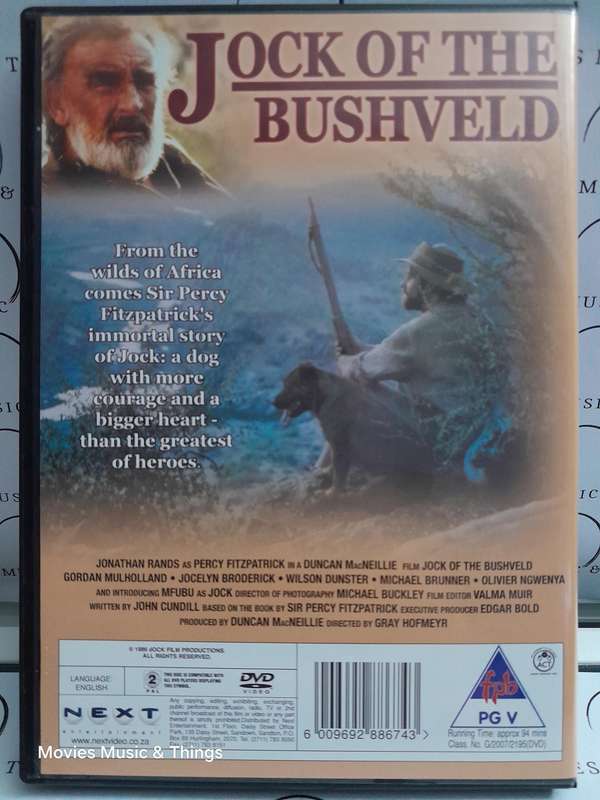 Jock of the Bushveld - Johnathan Rands (DVD)
