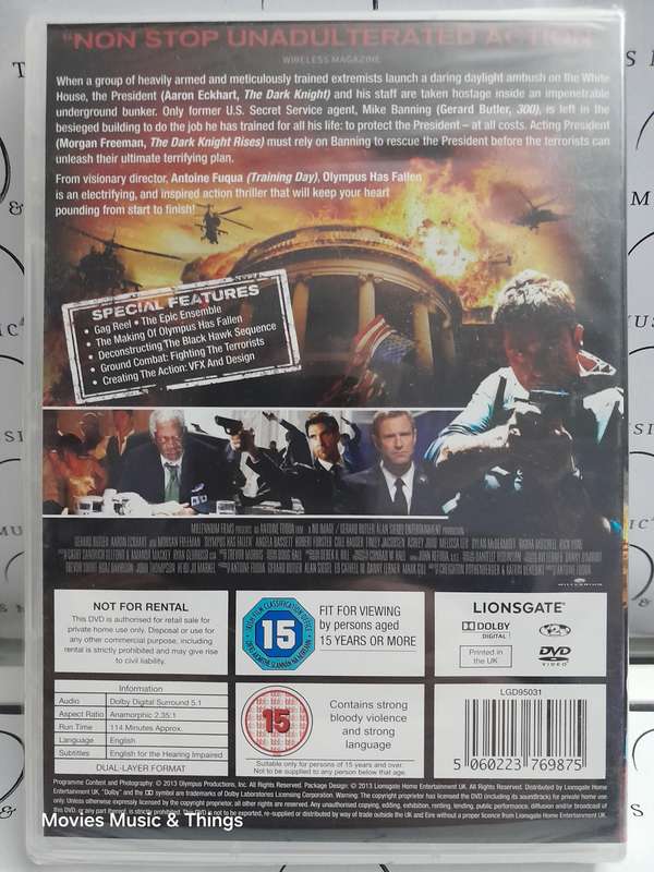 Olympus Has Fallen - Gerhard Butler (DVD) New