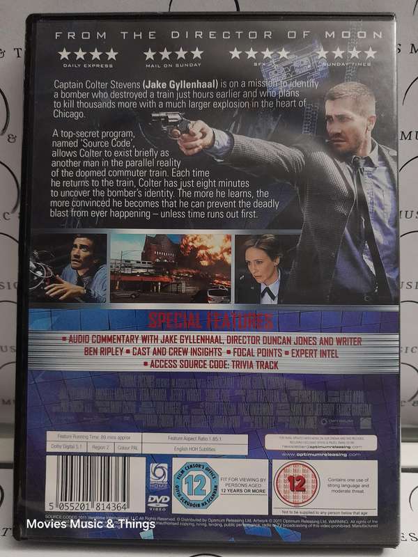 Source Code - Jake Gyllenhaal (DVD)