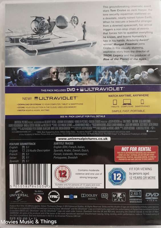 Oblivion - Tom Cruise & Morgan Freeman (DVD)