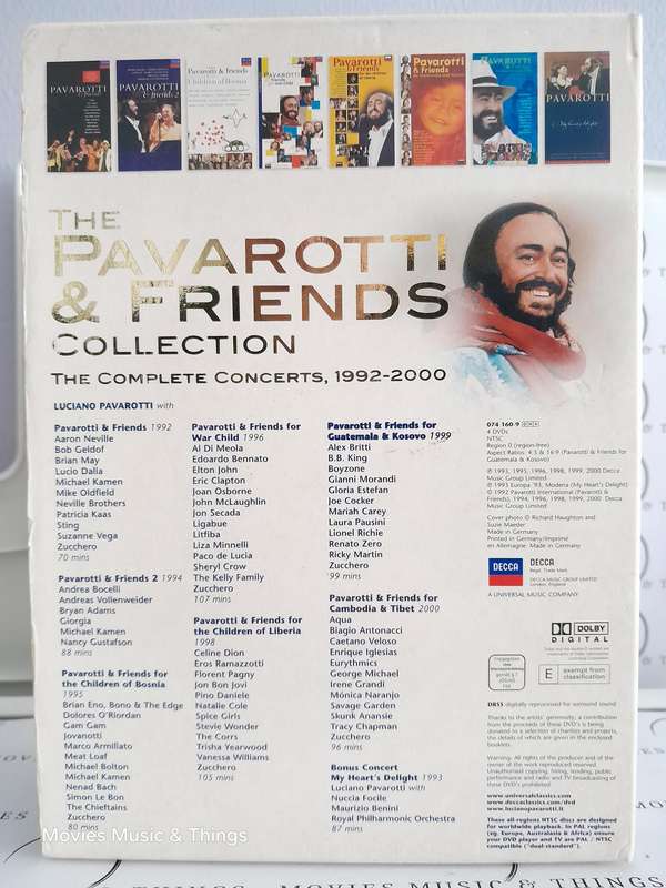 The Pavarotti & Friends Collection - 8 Great Concerts (4xDVD)