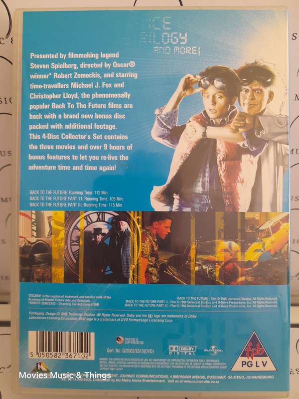 Back to the Future Trilogy - 4 Disc Collection's Set (DVD)