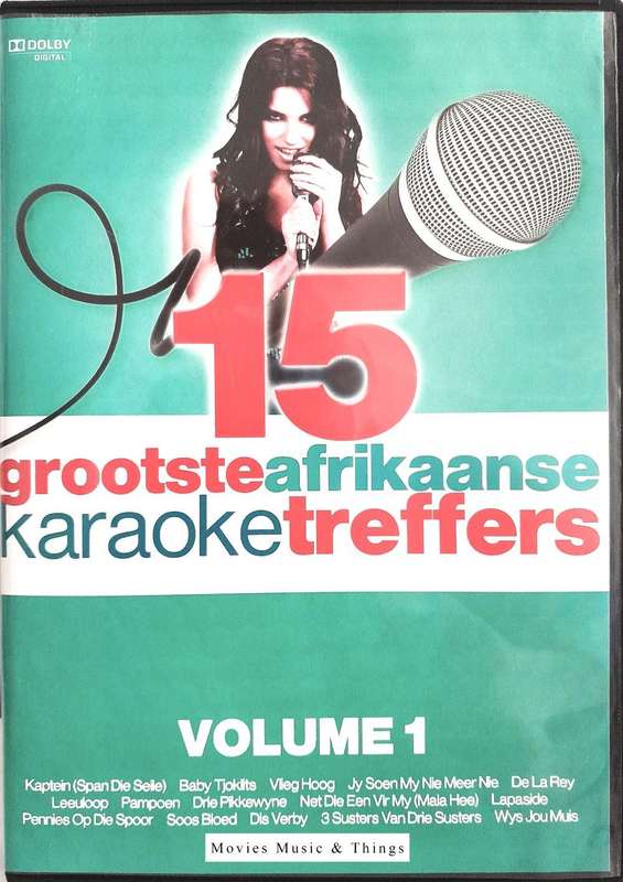 15 Grootste Afrikaanse Karaoke Treffers - Volume 1 (DVD)