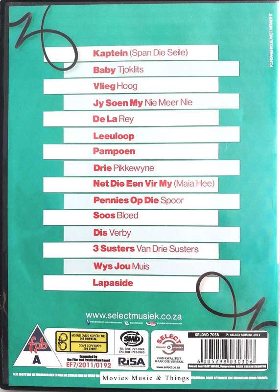 15 Grootste Afrikaanse Karaoke Treffers - Volume 1 (DVD)