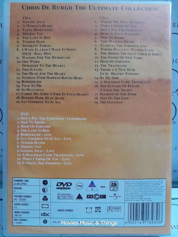 Chris de Burgh - The Ultimate Collection (2xCD & DVD)
