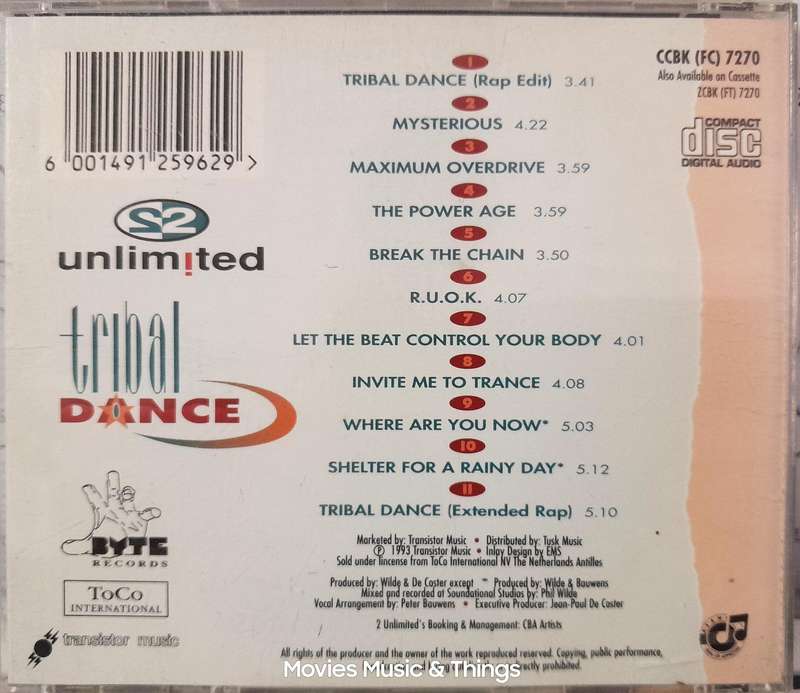 2 Unlimited : Tribal Dance (CD)