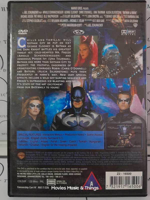 Batman & Robin - George Clooney - Arnold Schwarzenegger (DVD)