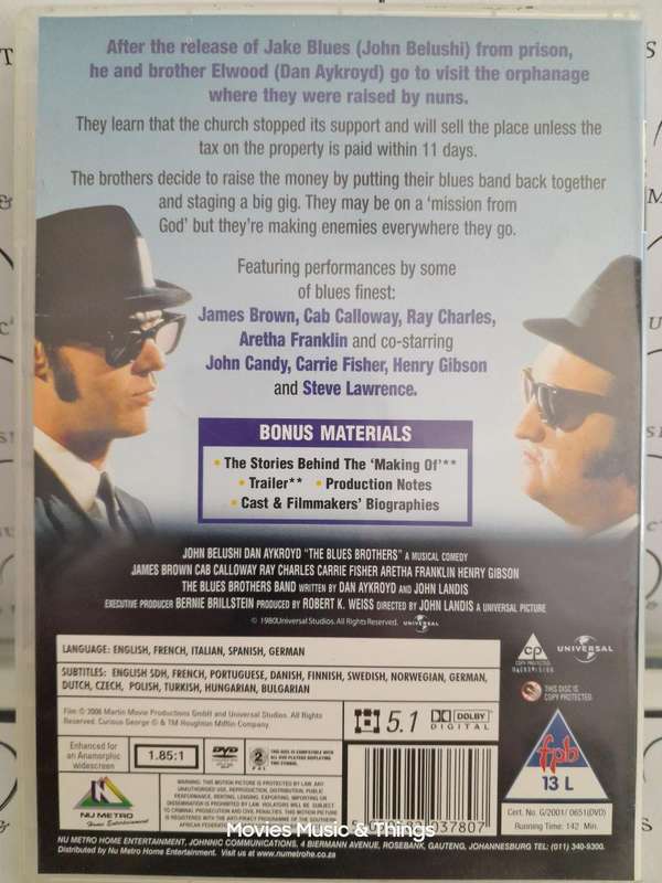 The Blues Brothers - John Belushi & Dan Aykroyd (DVD)
