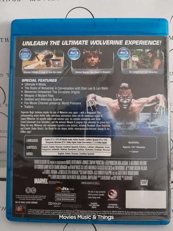 X-Men Origins - Wolverine (Blu-ray Disc)