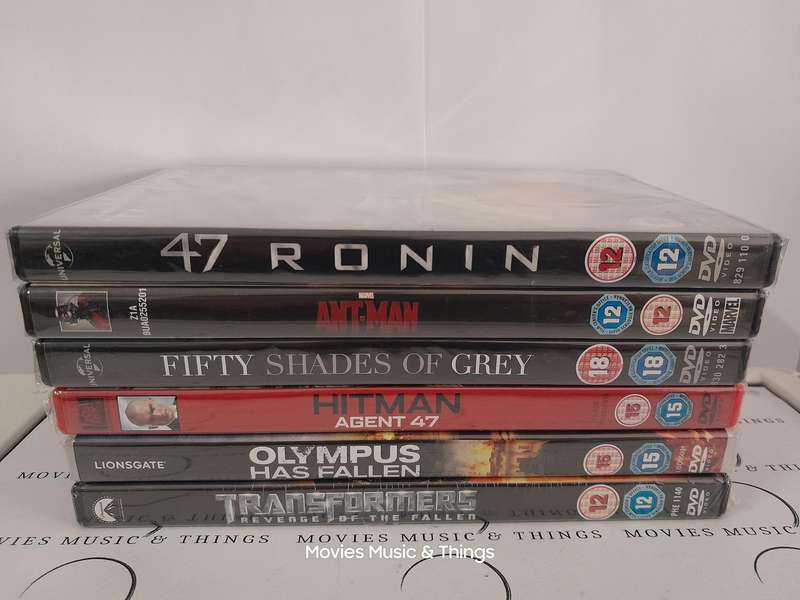 6 X Sealed Action/ Sci - Fi Movies (DVD)