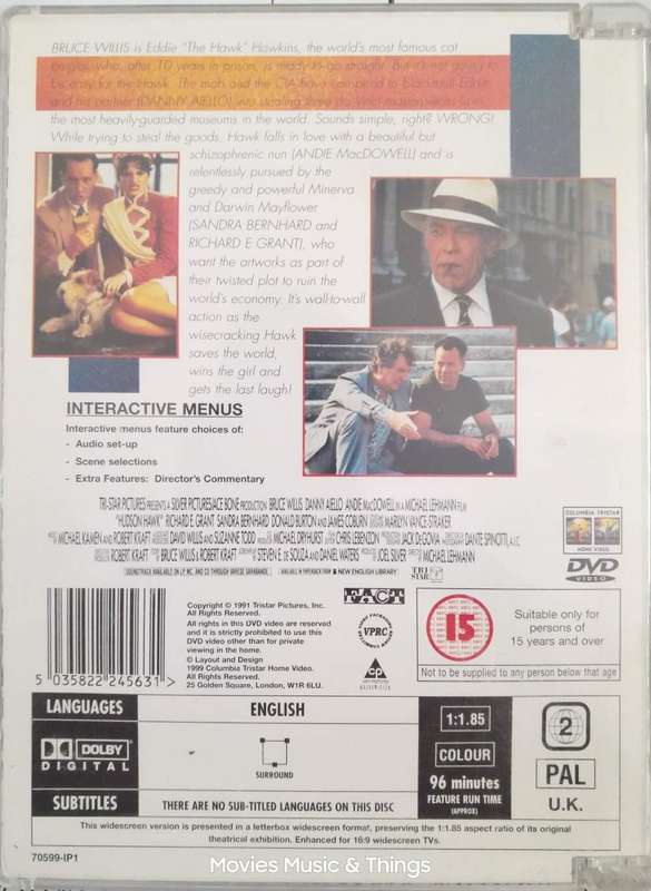 Hudson Hawk - A Widescreen Presentation - Bruce Willis (DVD)