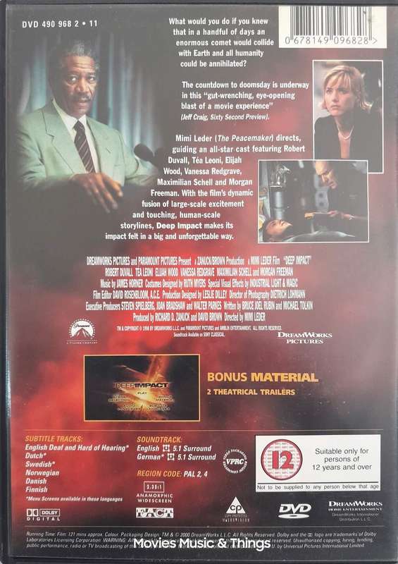 Deep Impact - Morgan Freeman & Robert Duvall (DVD)