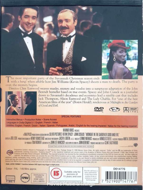 Midnight in the Garden of Good and Evil - Kevin Spacey & John Cusack (DVD)